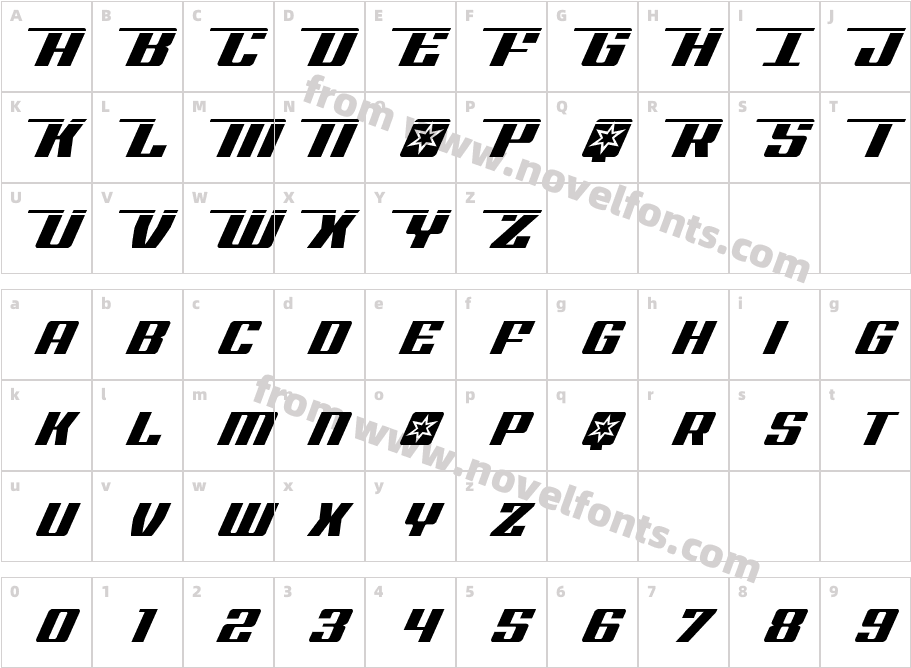 Rocket Pop LaserCharacter Map