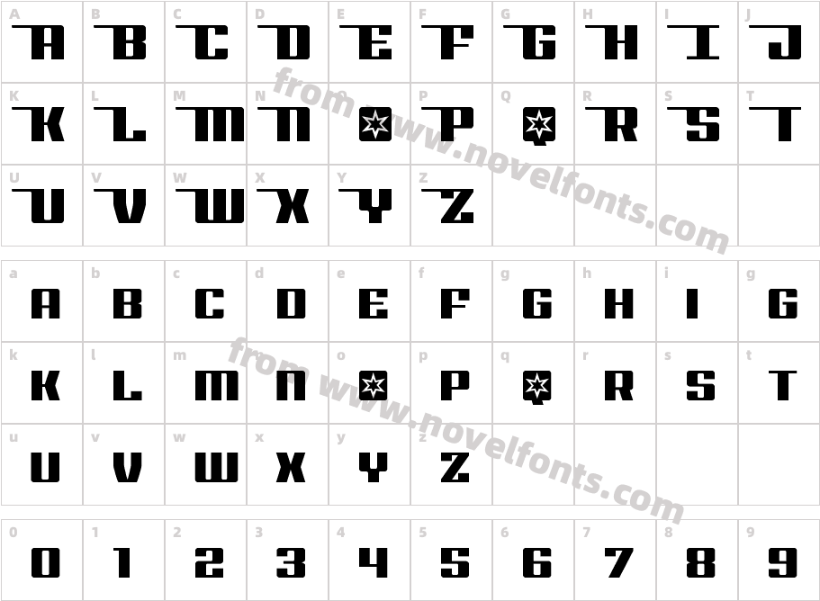 Rocket Pop StraightCharacter Map