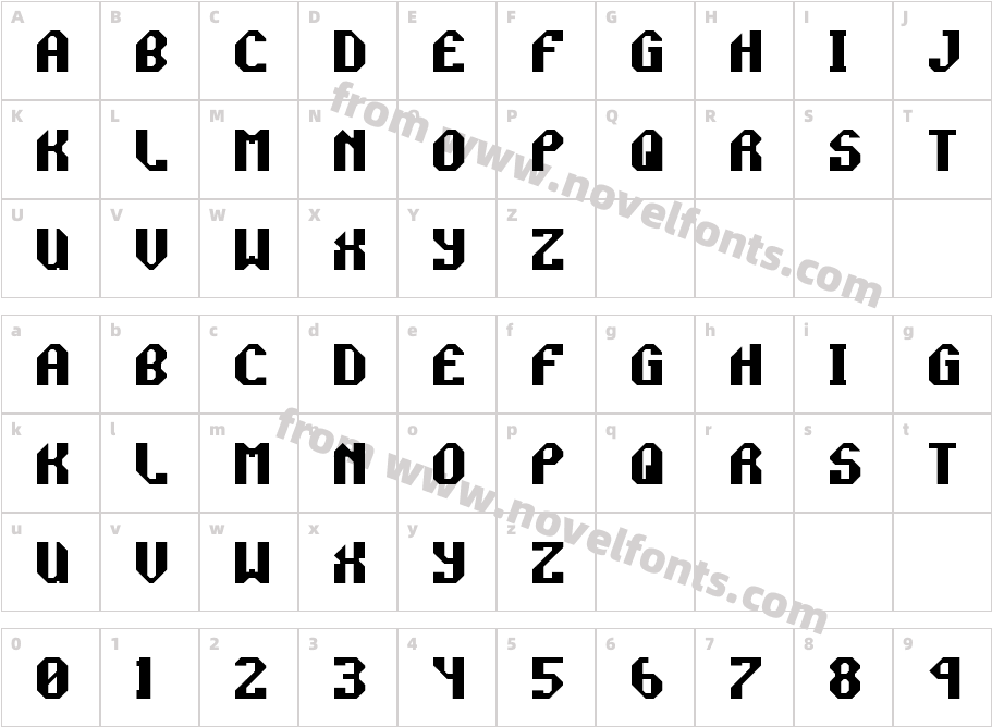 Rocket PropelledCharacter Map