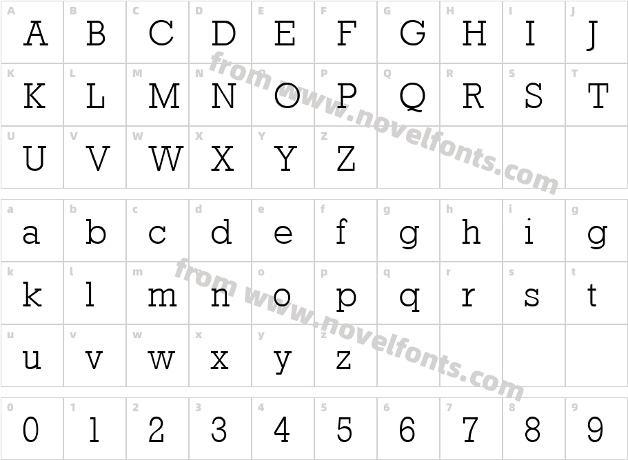 Rockney LightCharacter Map