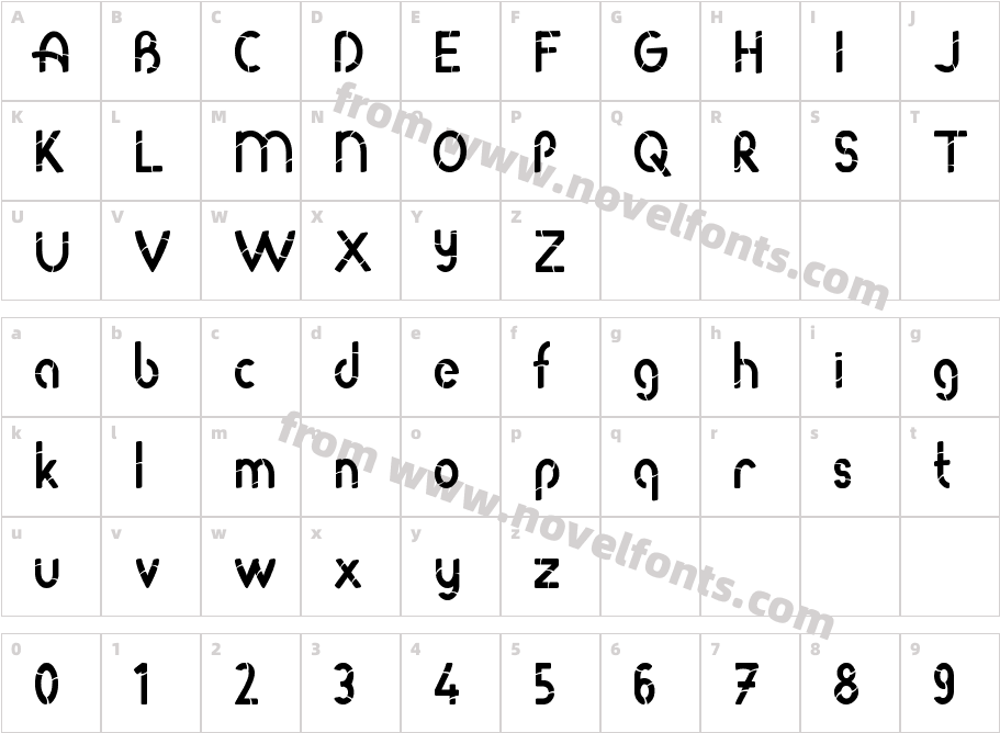 Roda BambooCharacter Map