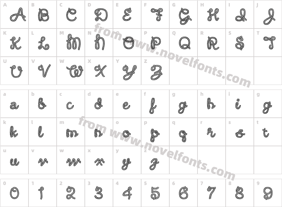 Rodeo RoundupCharacter Map