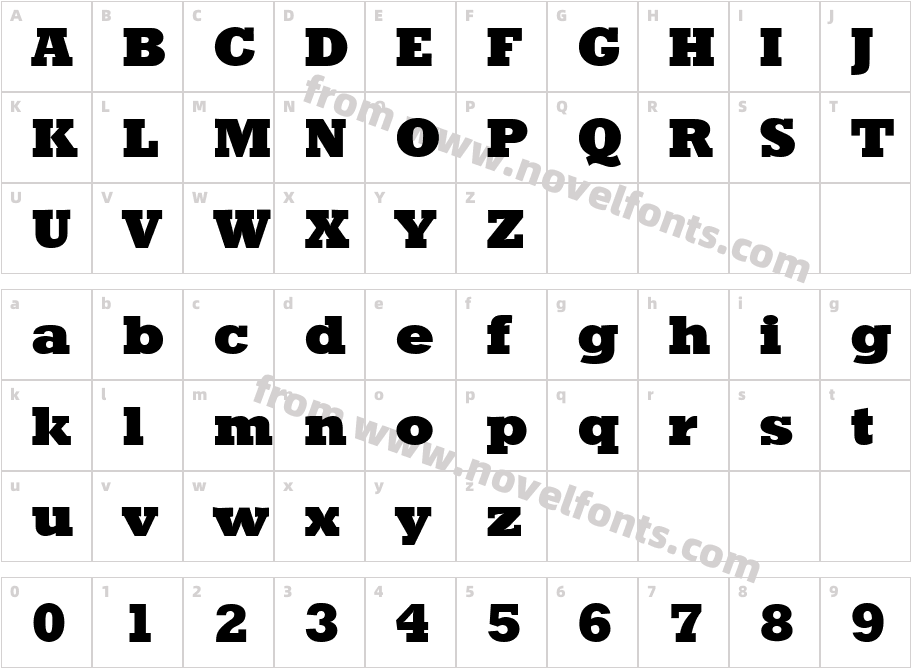 Roland RegularCharacter Map