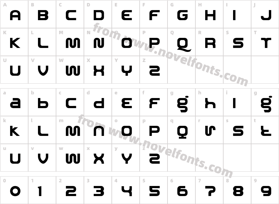 RolandTB303Character Map