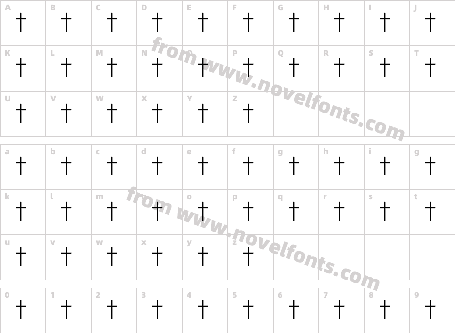 Roman CatholicCharacter Map