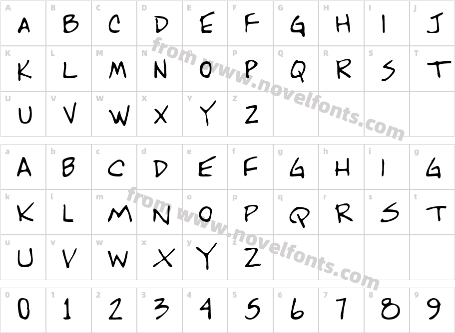 RonaldsHand-PlainCharacter Map