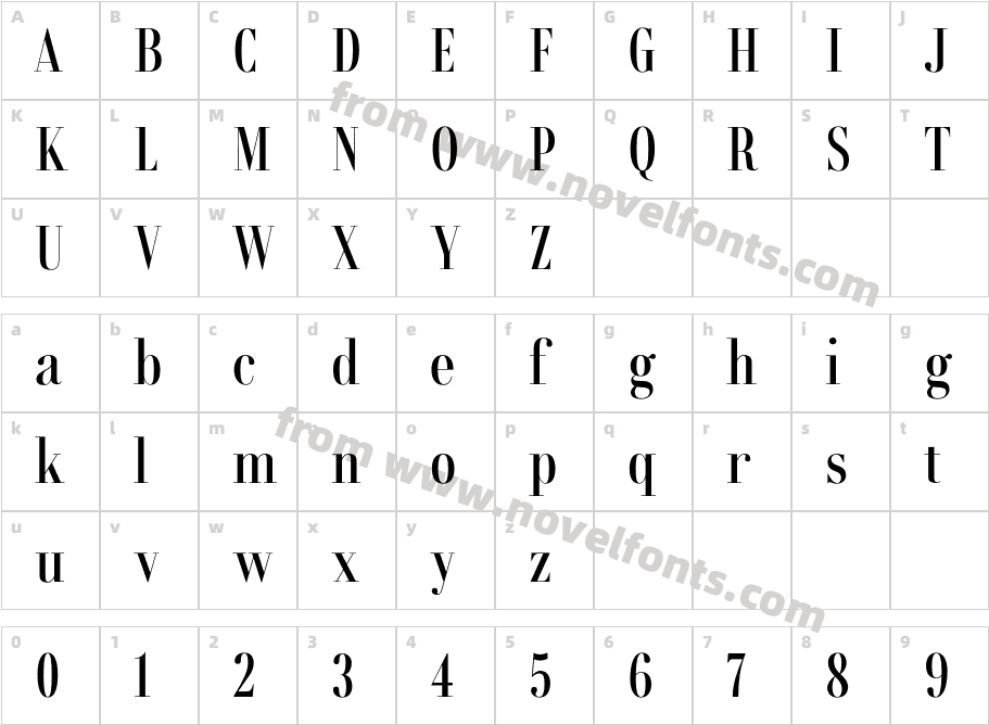 Rondal SemiboldCharacter Map