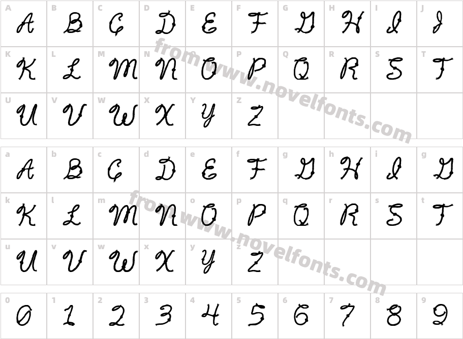 Rope5Character Map