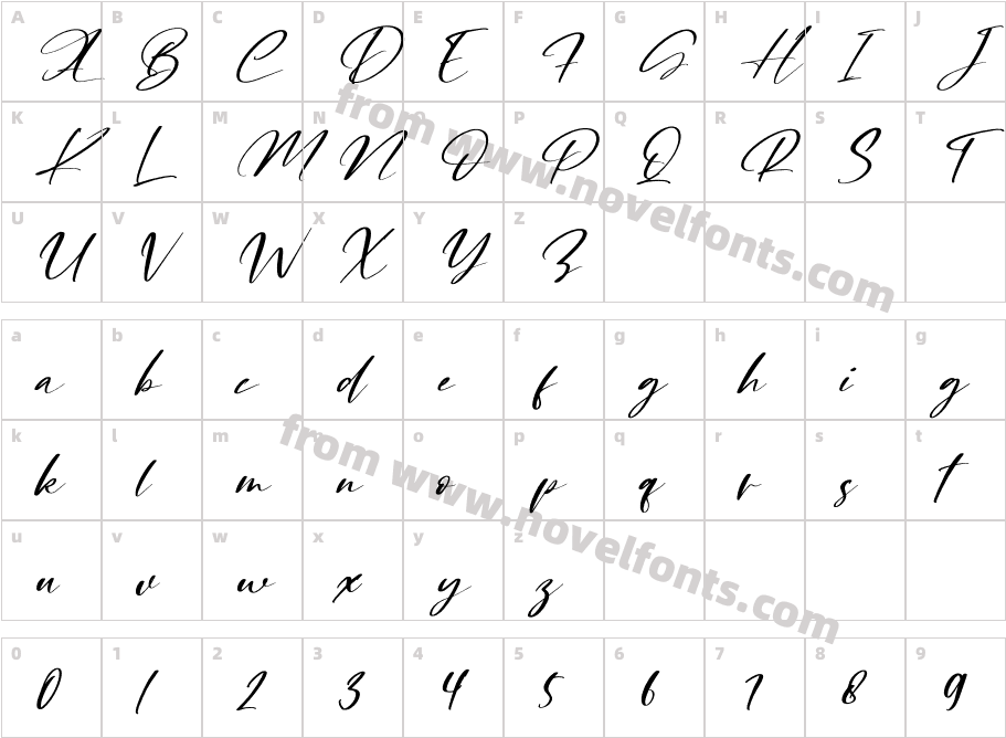 Rosalinda ItalicCharacter Map