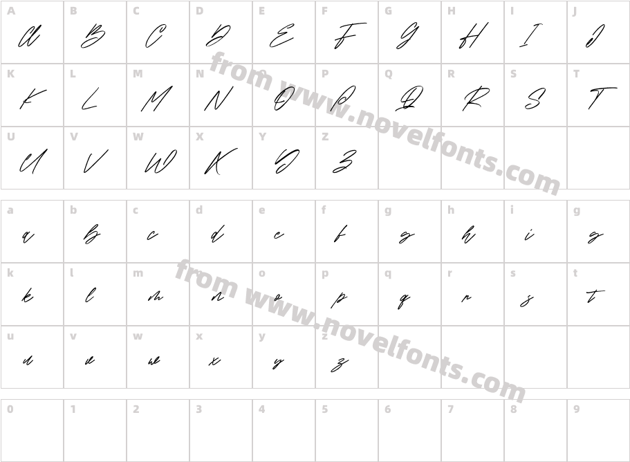 Rosesmont Free RegularCharacter Map