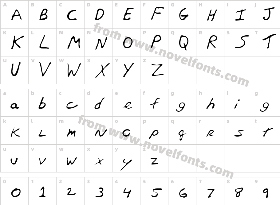 RossysHand-PlainCharacter Map