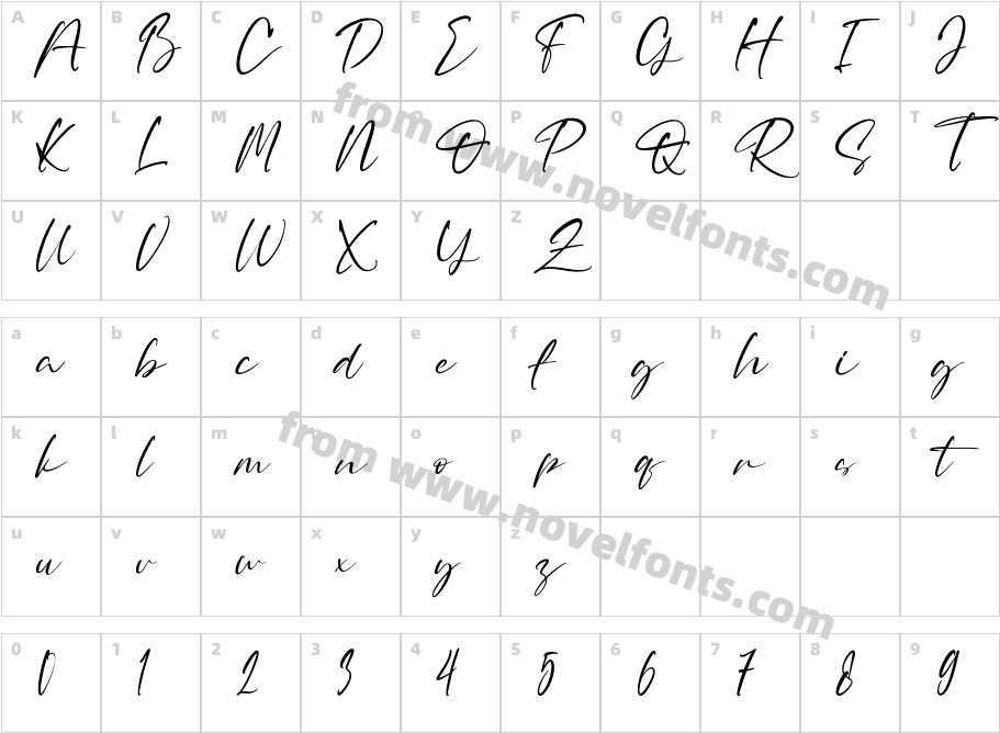 RotenfoldRegularCharacter Map