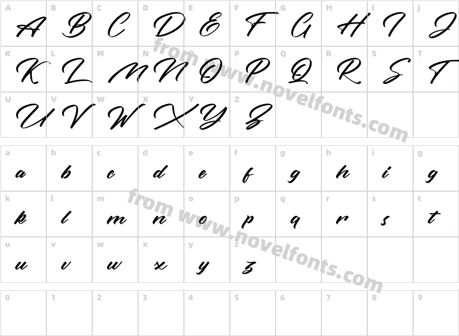 Rotterdalle Personal UseCharacter Map