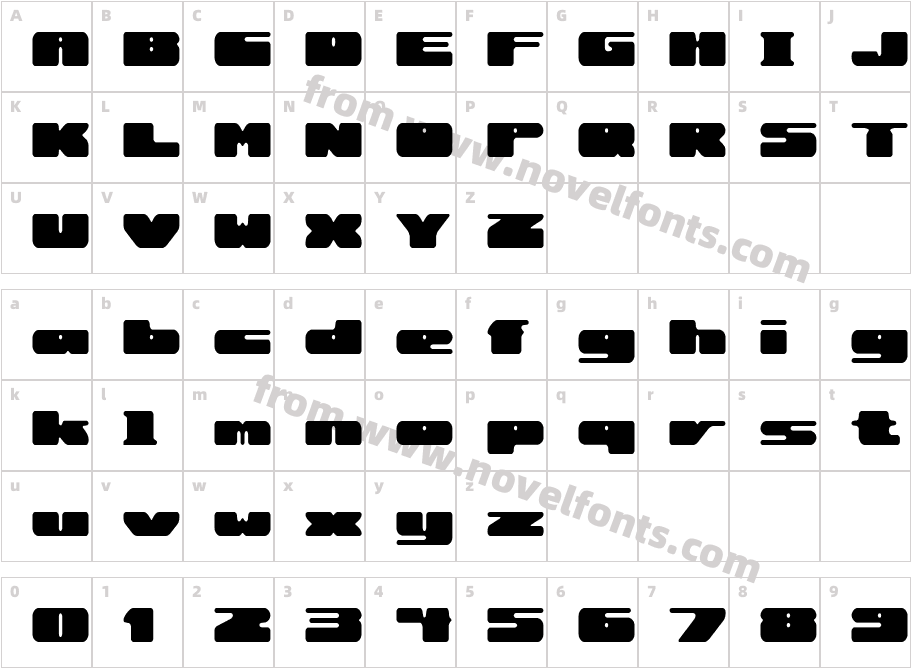 Rotund (BRK)Character Map