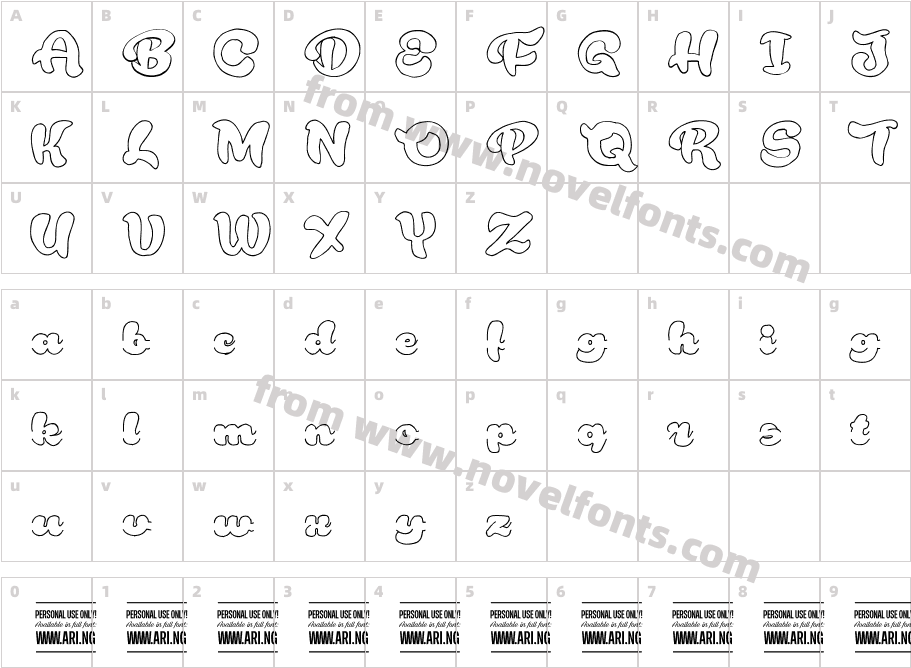 Rough Rakoon Out PERSONAL USECharacter Map