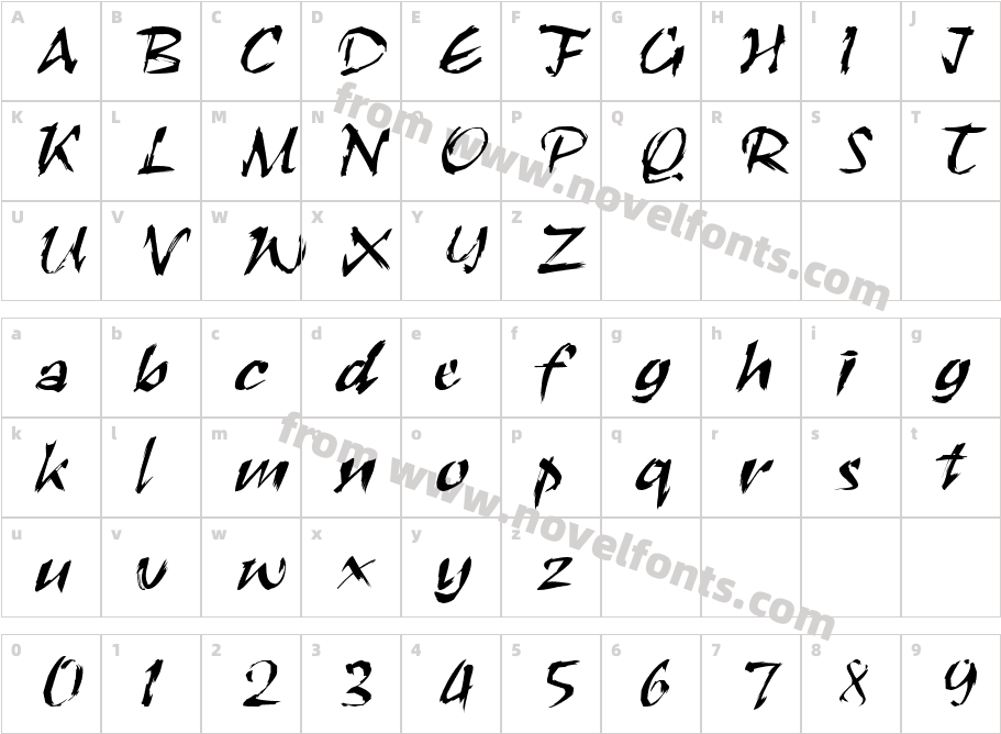 RoughBrushCharacter Map