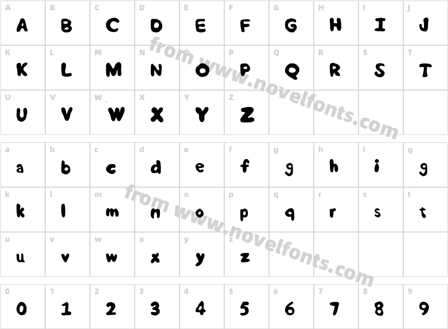 Rounded Semibold MediumCharacter Map