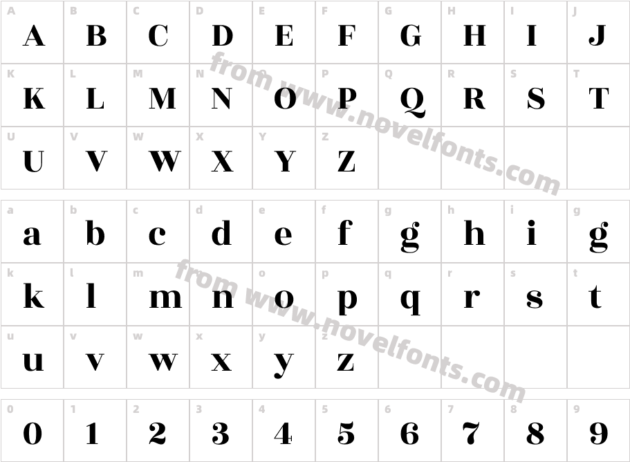 Rozha One RegularCharacter Map