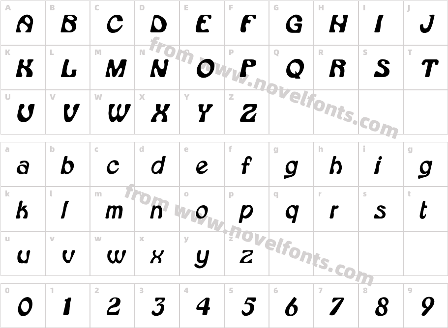 Rsdaytona Th ItalicCharacter Map