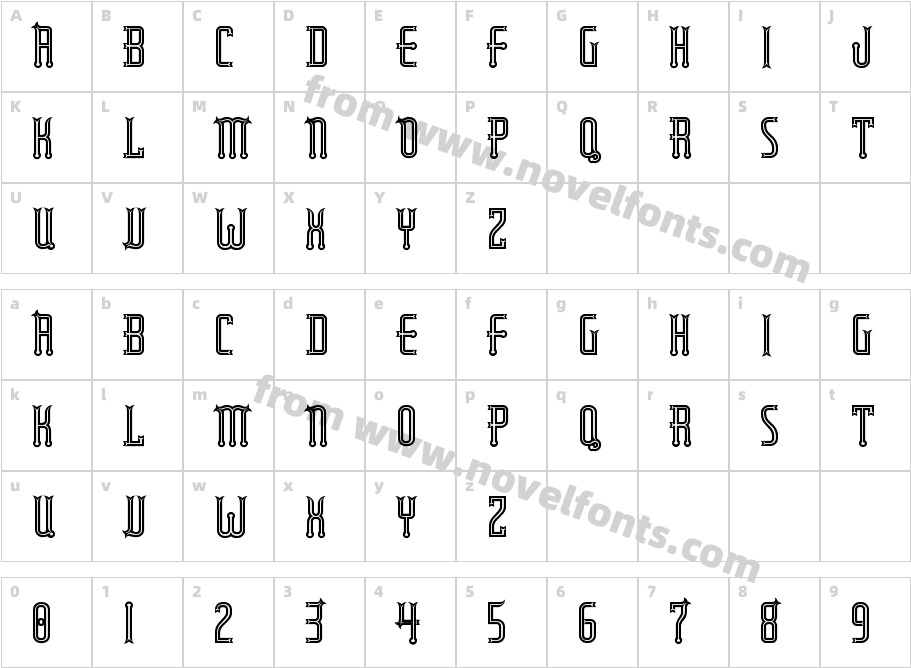 RubaiyatEngravedCharacter Map