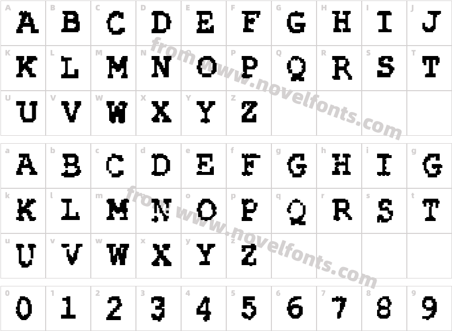 Rubber Biscuit BoldCharacter Map