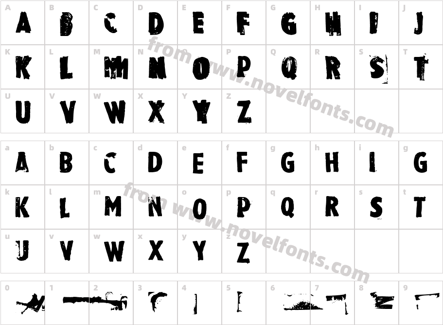 Rubbermaid SingleCharacter Map