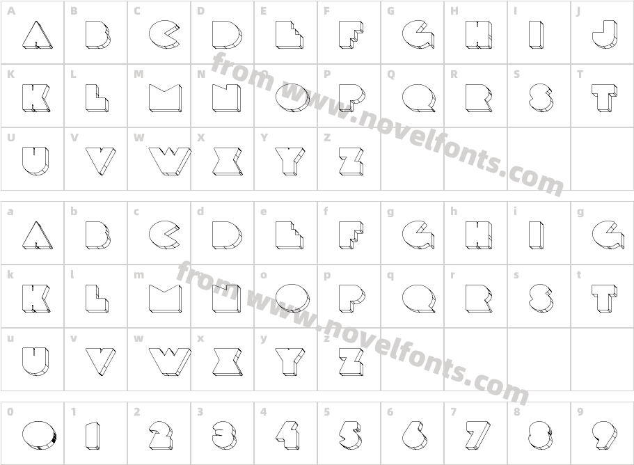 DeLarge WiredCharacter Map