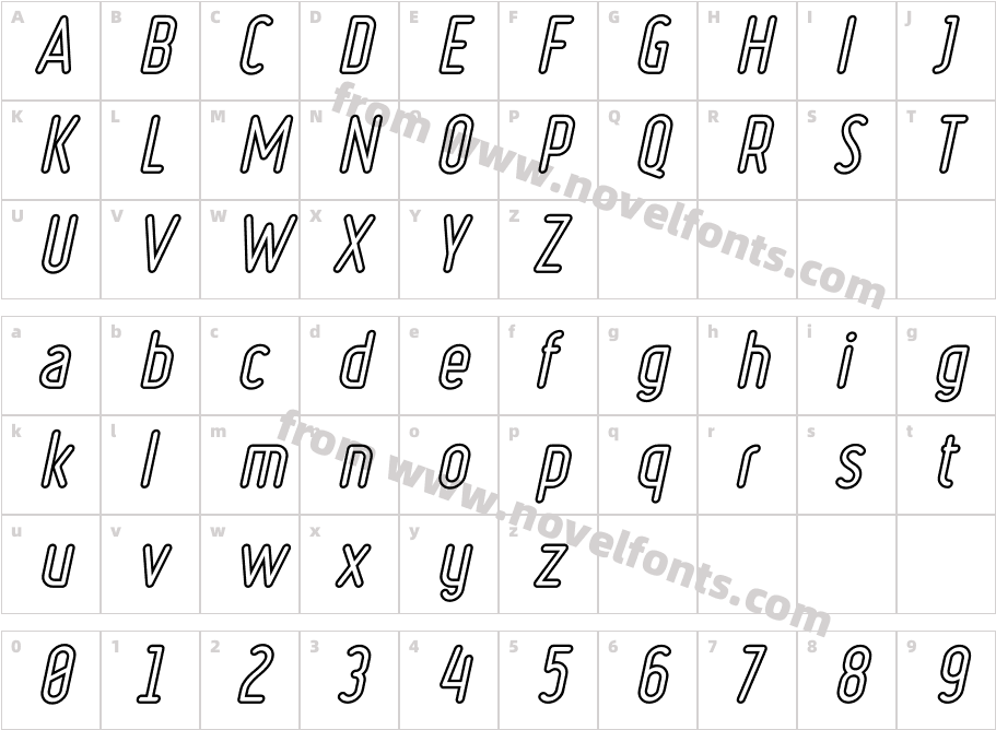 Ruler Volume Outline Bold ItalicCharacter Map