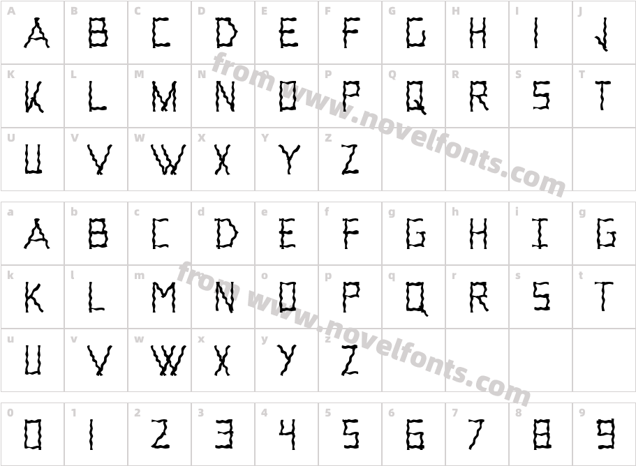 RumpledCharacter Map