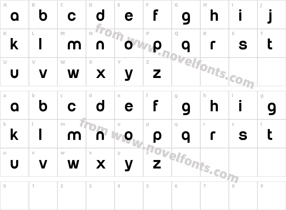 Run MediumCharacter Map