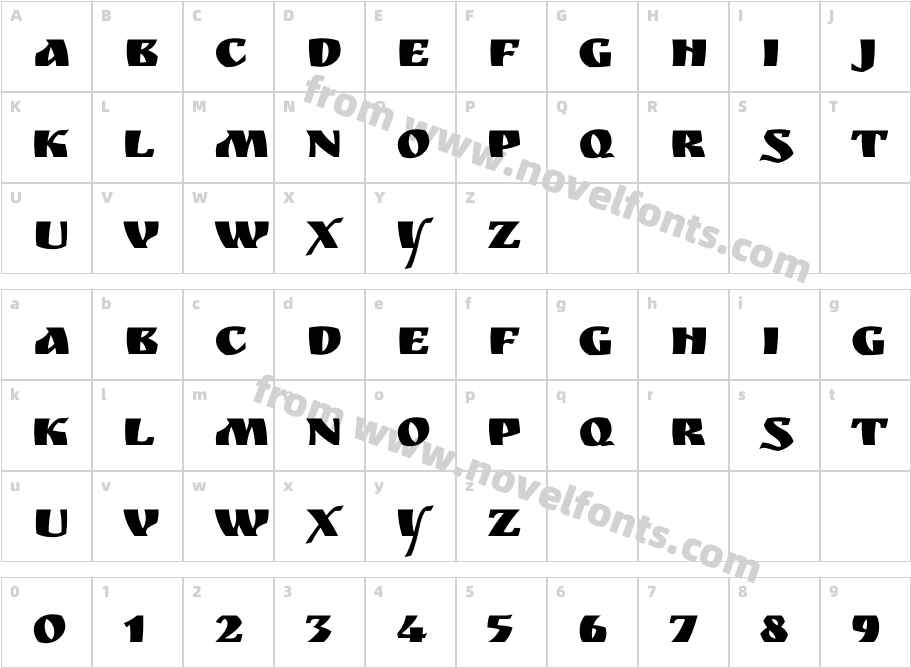 Ruslan DisplayCharacter Map