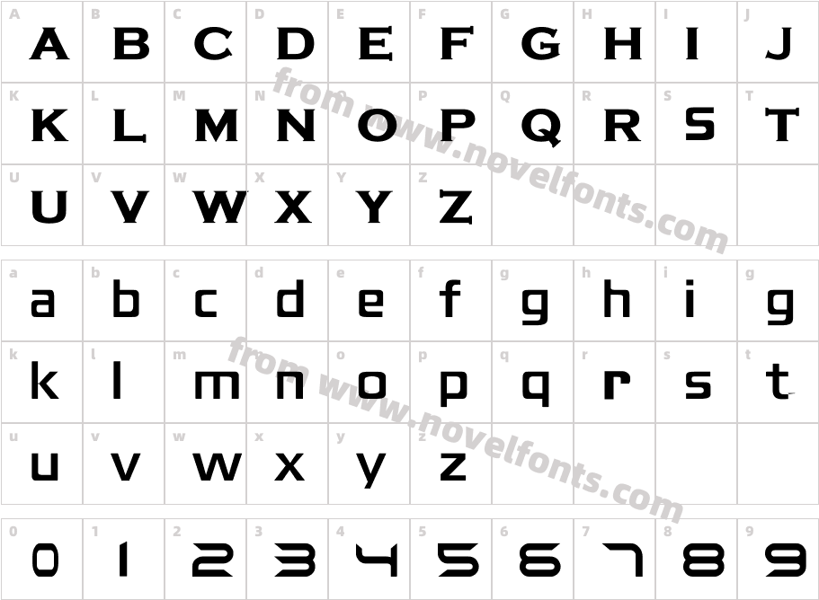 S-PHANITH FONTERCharacter Map