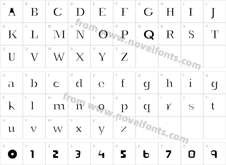 S-PHANITH FONTER ROCKCharacter Map