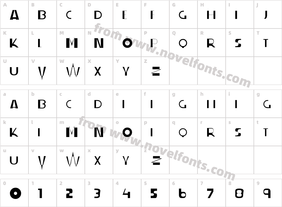 S-PHANITH FONTER ZZCharacter Map