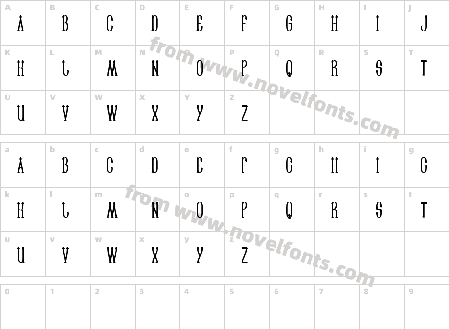 SAILORMANCharacter Map