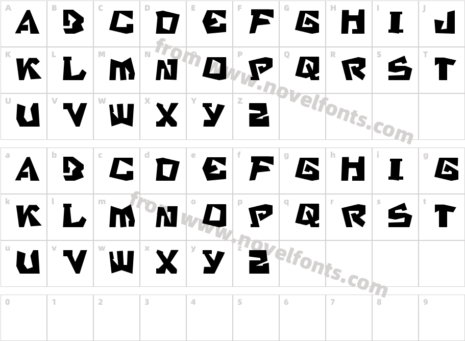 SBStratfordCharacter Map