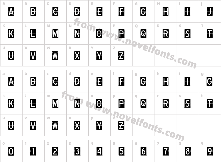 SCOREBOARDCharacter Map