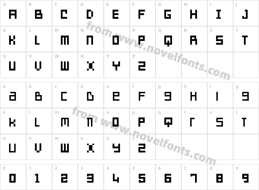 SD Reverse GenerationCharacter Map