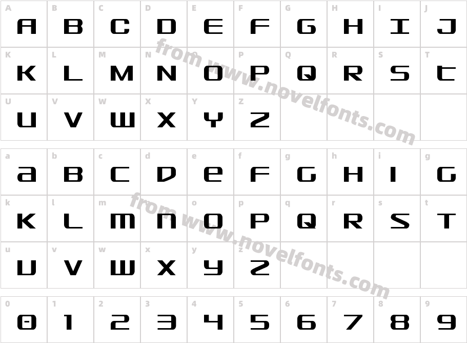 SDF CondensedCharacter Map