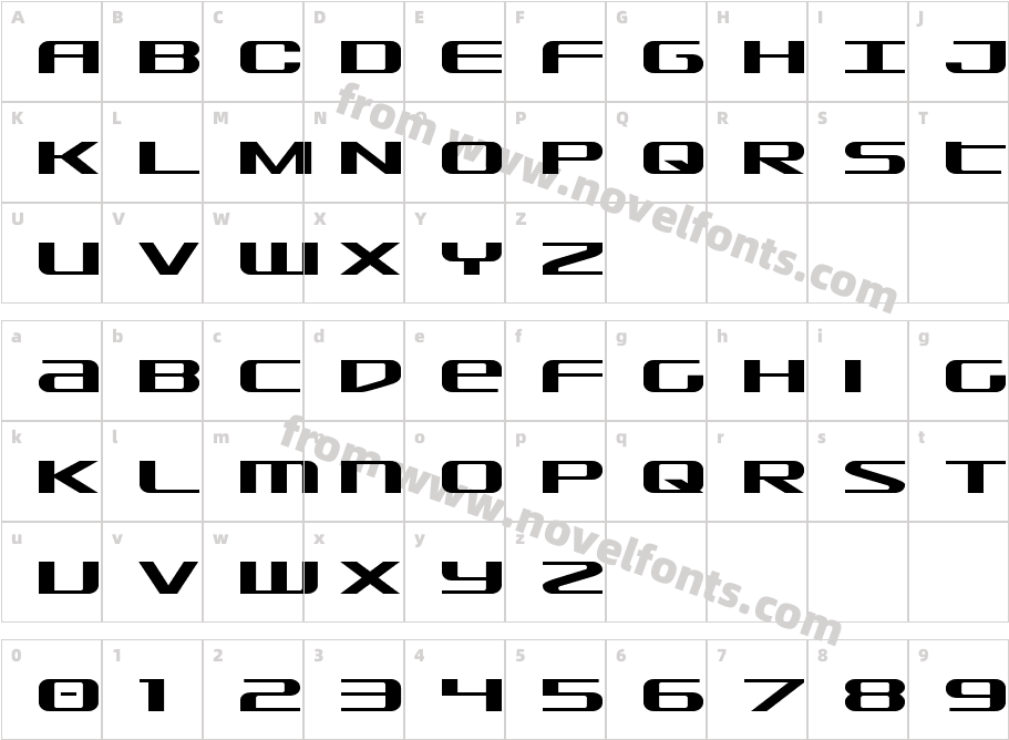 SDF ExpandedCharacter Map