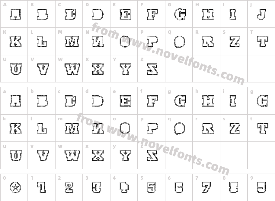 SERIAL-MKV1-Character Map