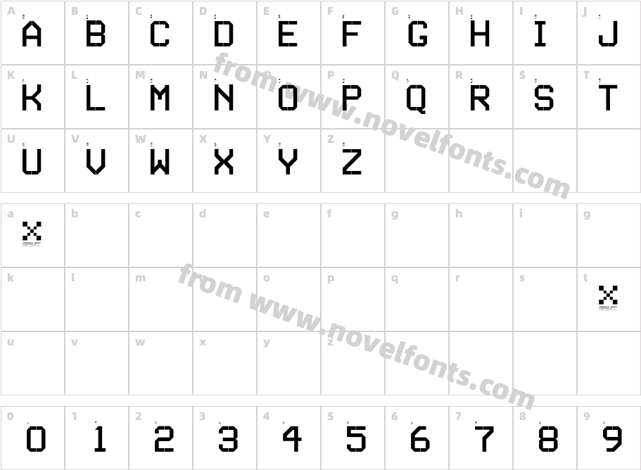 SERIESACharacter Map