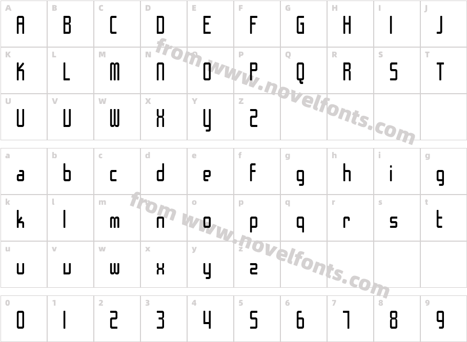 SF Chrome Fenders CondensedCharacter Map