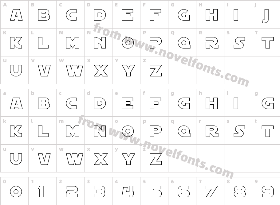 SF Distant Galaxy OutlineCharacter Map