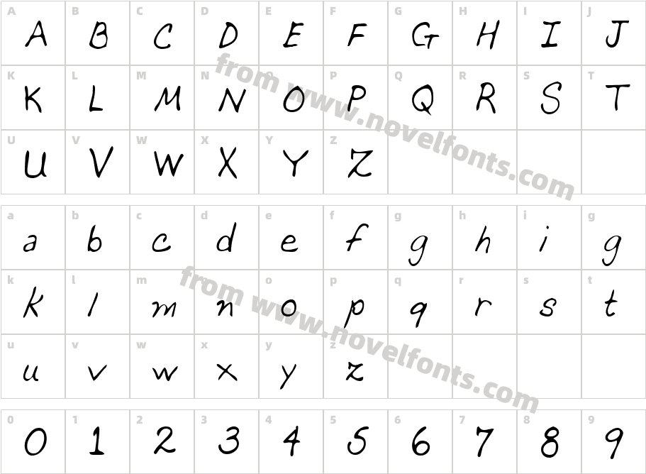 DeannasHand-PlainCharacter Map