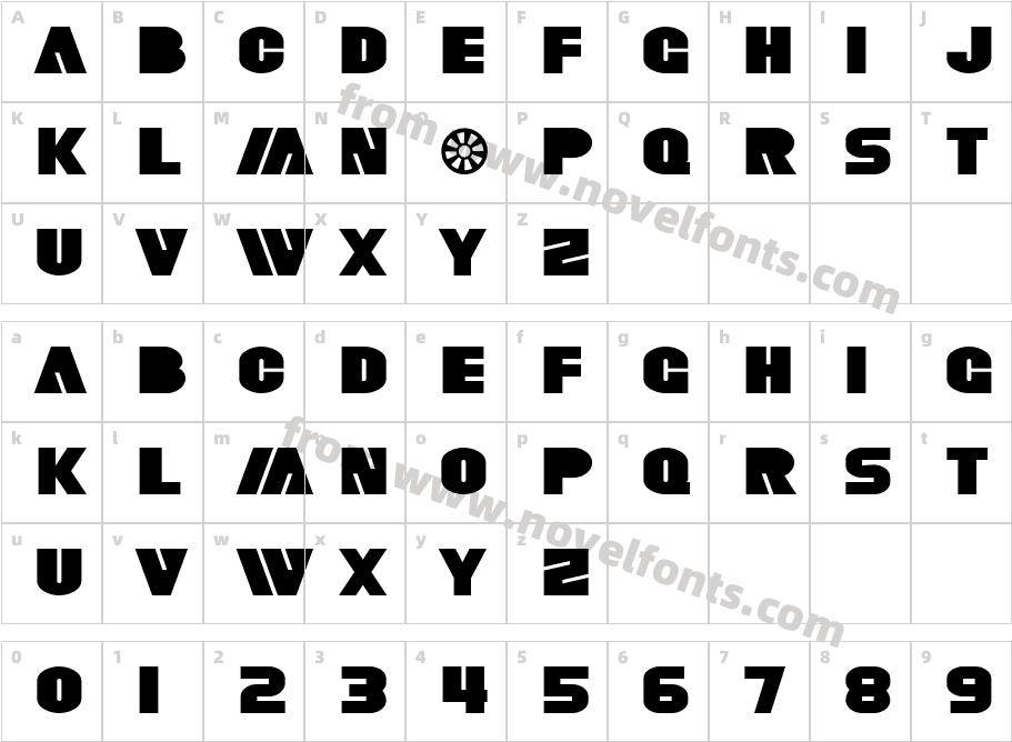 SF Fortune Wheel ExtendedCharacter Map