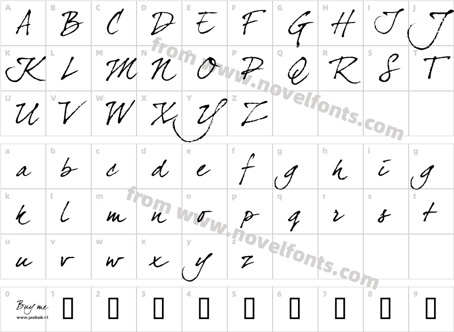 DearJoefourCharacter Map