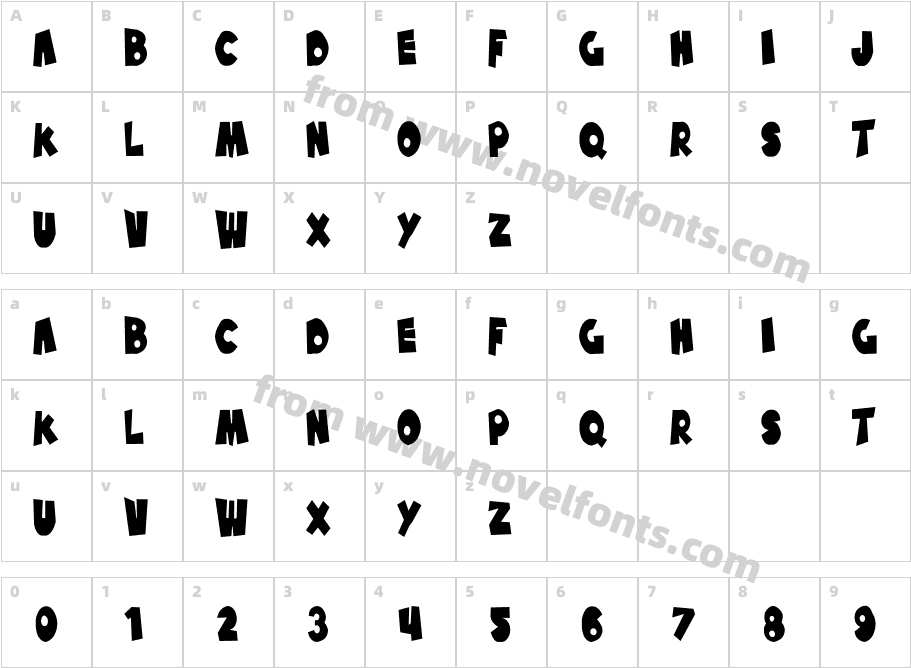 SF Pale Bottom CondensedCharacter Map