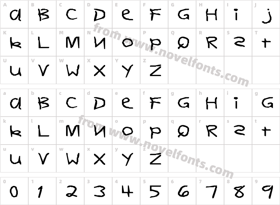 DearTeacher-Normal WdCharacter Map