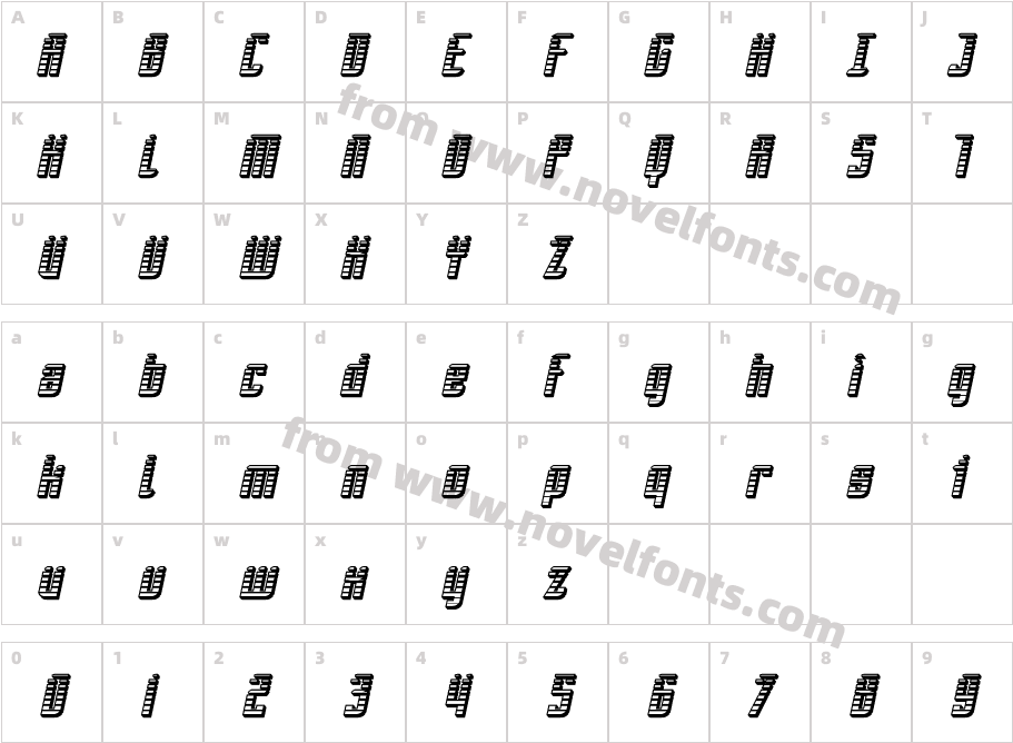 SF Piezolectric SFX ObliqueCharacter Map